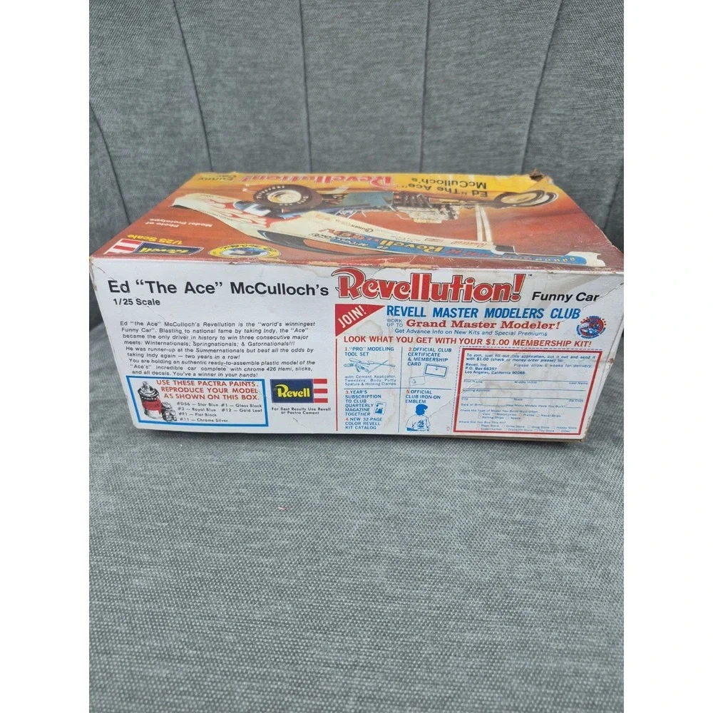 1973 Revell H-1447 Ed The Ace McCulloch Revellution 1/25 Funny Car NEW OPEN BOX